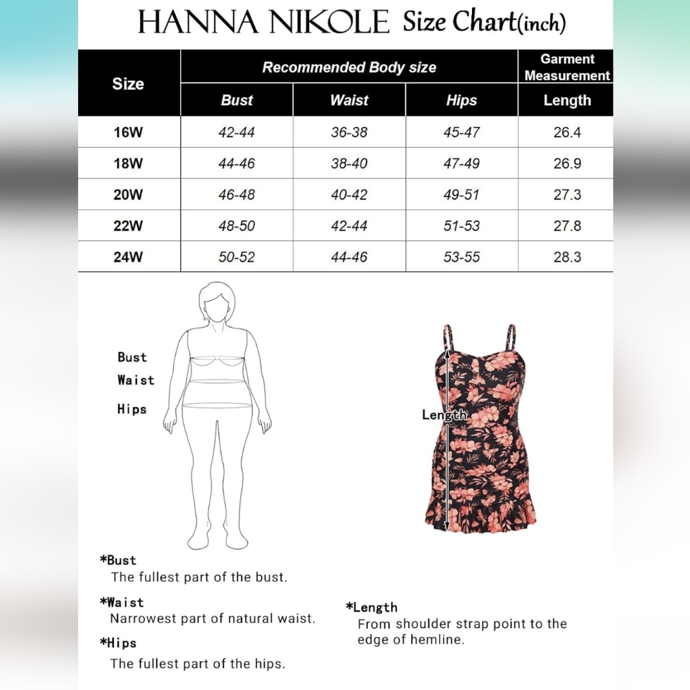 HANNA NIKOLE 2 Piece Ruched Tummy Control Tankini - Picture 5 of 7